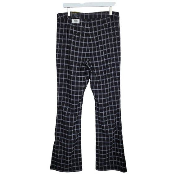 INC International Concepts Sz 14 Black Plaid Bootleg Pants Business Casual NWT - Picture 3 of 8